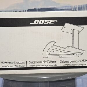 Bose Wave Radio Music System Under Cabinet Wall Bracket Mount Black NEW